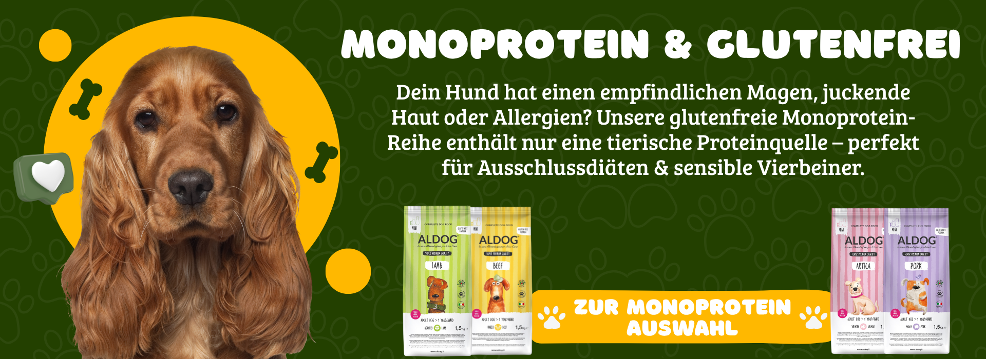 Monoprotein Hundefutter für empfindliche Hunde – FutterPro