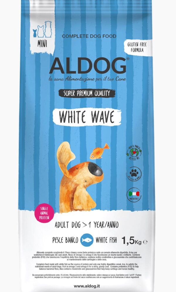 Al-Dog White Wave – Super Premium Qualität – Hypoallergen - Glutenfrei & Monoprotein