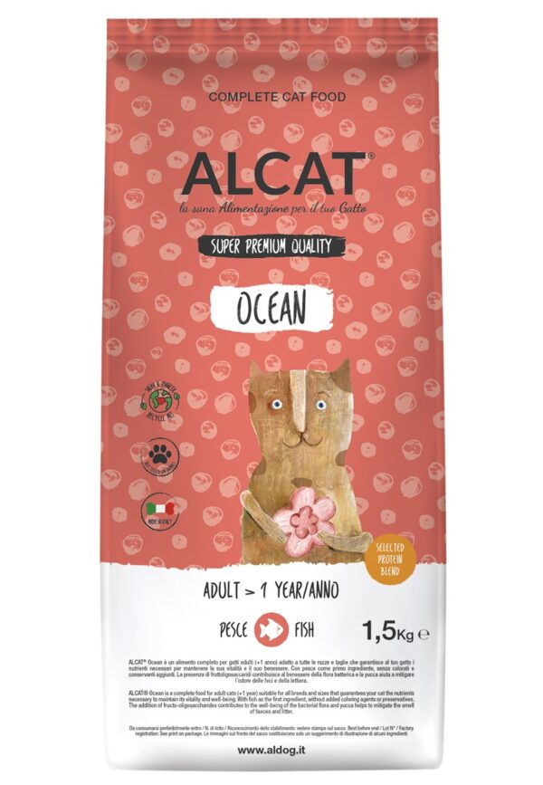 Al-Cat Ocean – Super Premium Qualität Getreidefrei – Mit Fisch & Omega-Fettsäuren