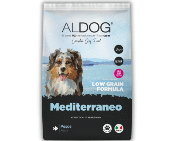 ALDOG Mediterraneo – Monoprotein mit Fisch (Wenig Getreide)