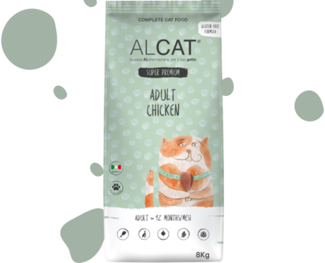 Katzenfutter mit Huhn – Al-Cat Adult Chicken Trockenfutter für ausgewachsene Katzen