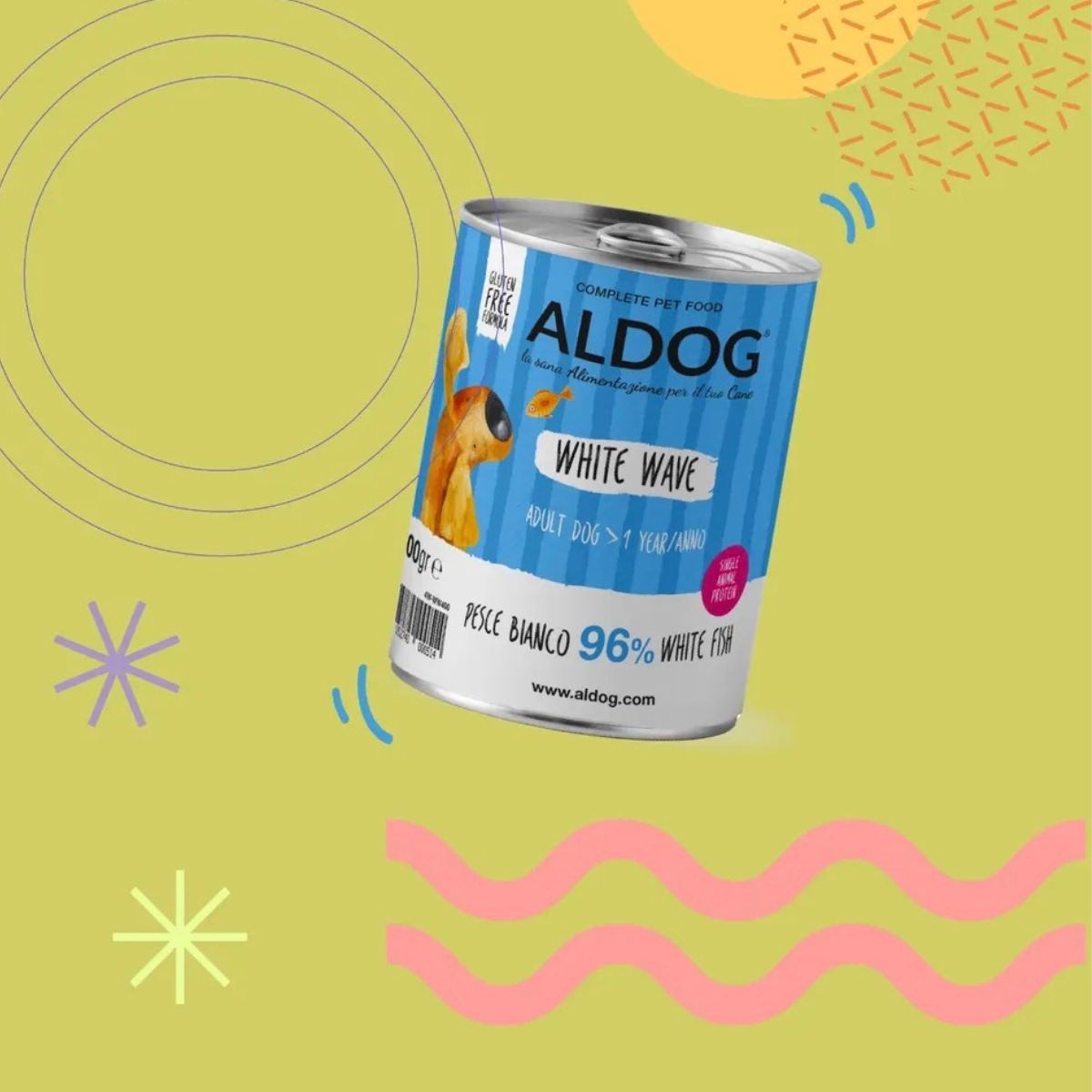 ALDOG White Wave – Monoprotein Nassfutter (400 g)